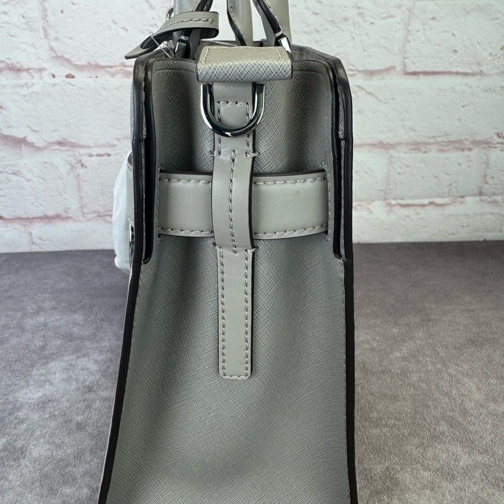 Michael Kors NWT Gray Medium East West Rayne Leather Handbag - Picture 6 of 11